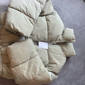 Bershka puffer coat sage green